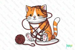 Cute Cats Sublimation Clipart Product Image 1