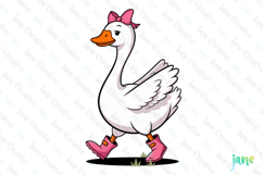 Cute Goose PNG Clipart Product Image 1