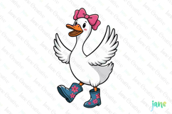 Cute Goose PNG Clipart Product Image 1