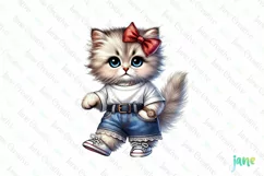 Cute Kitten Valentine's Day PNG Clipart Product Image 1