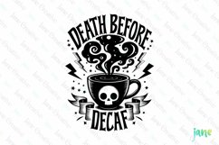 Death Before Decaf PNG Product Image 1