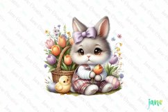 Easter Bunny Clipart Sublimation Product Image 1