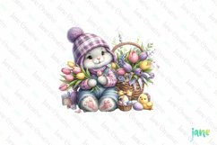 Easter Bunny Clipart Sublimation Product Image 1