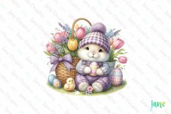 Easter Bunny Clipart Sublimation Product Image 1