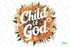 Floral Christian Sublimation Clipart Product Image 1