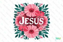 Floral Christian Sublimation Clipart Product Image 1