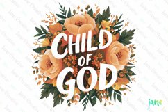 Floral Christian Sublimation Clipart Product Image 1