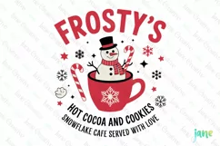 Frostys Hot Cocoa and Cookies SVG PNG Product Image 1