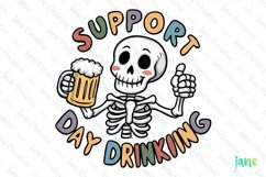 Funny Cute Skeleton Sublimation Clipart Product Image 1