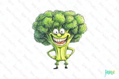 Funny Kohlrabi - Funny Fruits & Vegetables Clipart Product Image 1