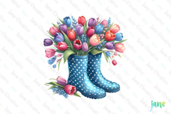 Garden Boots Sublimation Clipart Bundle Product Image 1