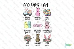 God Says I Am Sublimation PNG Product Image 3