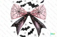 Halloween Bow Ribbon Sublimation Clipart Product Image 1