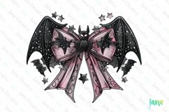 Halloween Bow Ribbon Sublimation Clipart Product Image 1
