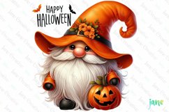 Halloween Gnome Sublimation Clipart Product Image 1