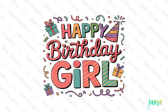 Happy Birthday Girl Sublimation Product Image 1