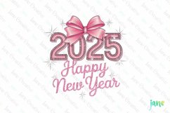 Happy New Year 2025 PNG Clipart Product Image 1