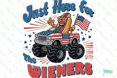 Hot Dog 4th Of July Sublimation Clipart Product Image 1