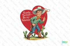 Howdy Pardner Be My Valentine Sublimation Product Image 1