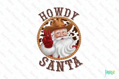 Howdy Santa Sublimation Product Image 1