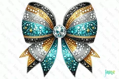 Rhinestone Bow Tie LAC Football Team Clipart Product Image 1