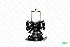 Luxury Plaid Black and White Christmas Clipart Product Image 1
