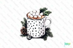 Luxury Plaid Black and White Christmas Clipart Product Image 1