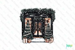 Luxury Plaid Black and White Christmas Clipart Product Image 1