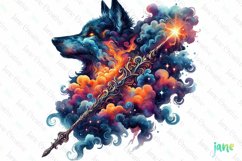 Magical Wolf Halloween Sublimation Product Image 1