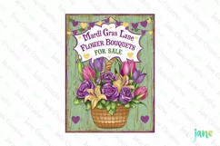 Mardi Gras Lane Flower Bouquets For Sale PNG Product Image 1
