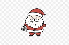 Minimal Doodle Of Christmas Santa Claus Clipart Product Image 3