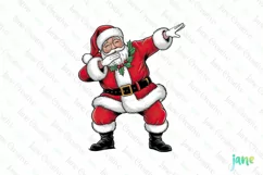 Naughty Santa Claus Christmas Sublimation Clipart Product Image 1