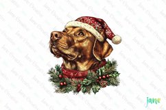 Labrador Retrieve Dog Old Vintage Christmas Sublimation Product Image 1