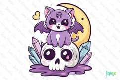 Pastel Purple Halloween Sublimation Product Image 1