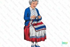 Patriotic Vintage Family Sublimation Product Image 1