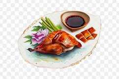 Asia Foods Watercolor Sublimation Clipart Product Image 6