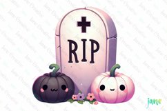 Pink Halloween Clipart Sublimation Product Image 1