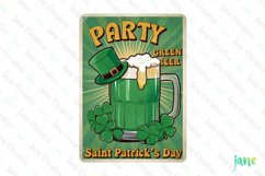 Party Green Beer Saint Printable St Patrick Day Sublimation Product Image 1