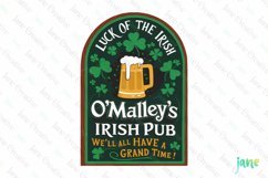 Luck Of The Irish O'Malley's Irish Pub Printable St Patrick Product Image 1