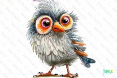 Quirky Bird Sublimation Clipart Product Image 1