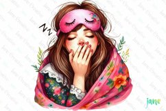 Relaxed Woman Sublimation Clipart Product Image 1