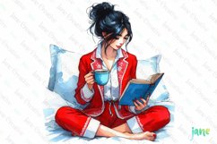 Relaxed Woman Sublimation Clipart Product Image 1
