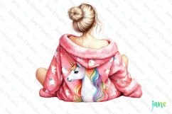 Relaxed Woman Sublimation Clipart Product Image 1