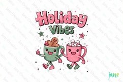 Retro Pink Christmas Quotes Sublimation Product Image 1