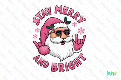 Retro Pink Christmas Quotes Sublimation Product Image 1