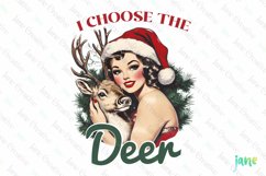 Retro Christmas Girls Sublimation Product Image 1