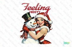 Retro Christmas Girls Sublimation Product Image 1