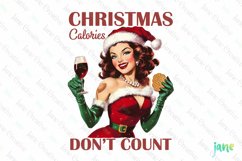 Retro Christmas Girls Sublimation Product Image 1