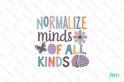 Normalize Minds Of All Kinds Sublimation Clipart Product Image 1