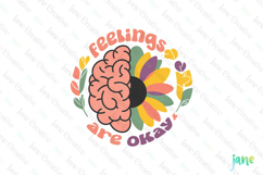 Feelings Are Okay Sublimation Clipart Product Image 1